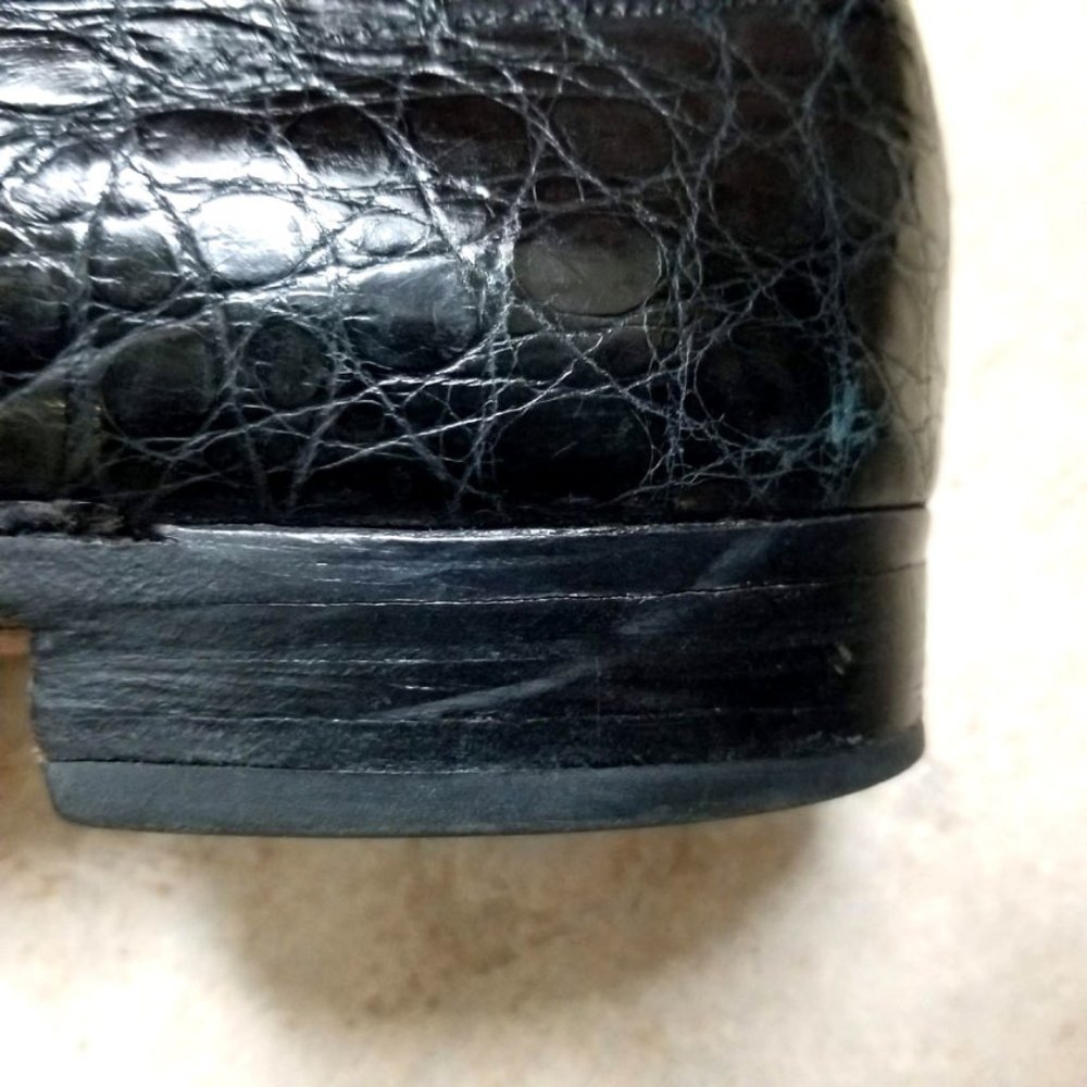 1950's Extraordinary Alligator Split-Toe Loafers Shoes. - Picture 5 of 7